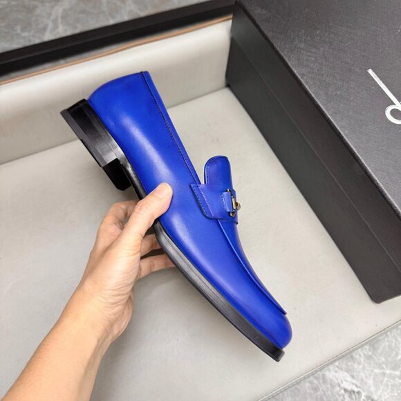 Dunhill Classic Business Leather Shoes Blue main image 5